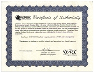 Alan Bean Signed 20'' x 16'' Photo From the Apollo 12 Mission